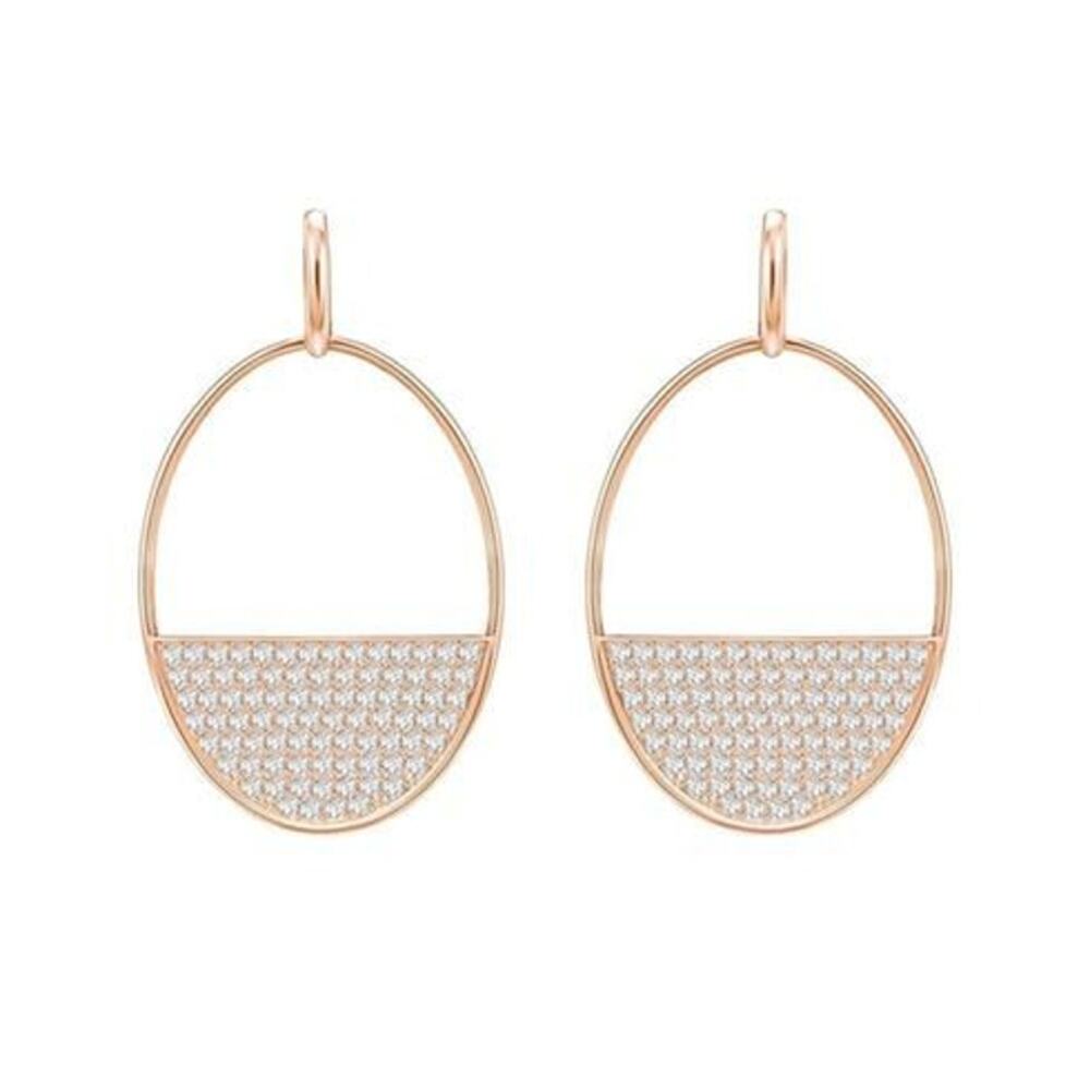 Swarovski Crystal Ginger Hoop Drop Earrings New
